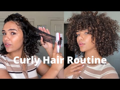 Curly Hair Routine 3b 3c| How to get definition and volume