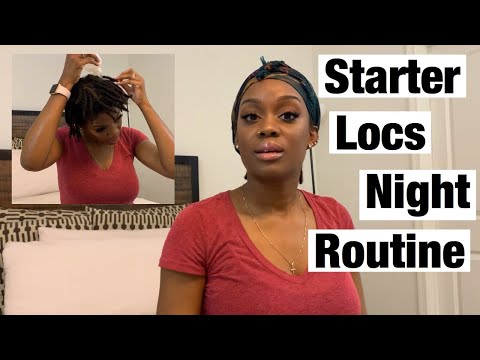 NIGHT TIME ROUTINE FOR STARTER LOCS | Two Strand Twist Starter Loc Journey