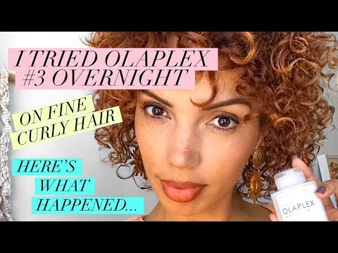 Olaplex No.3 Overnight On Curly Hair