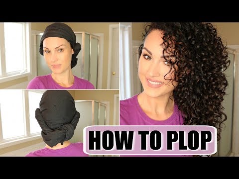 HOW TO PLOP CURLY HAIR | The Glam Belle