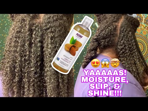 SWEET ALMOND OIL PRE-POO TREATMENT FOR NATURAL HAIR GROWTH, MOISTURE, &amp; SHINE!! | Curly Tells