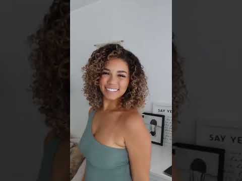 Easy Updo for curly hair | type 3 curls