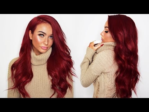 How I dye my Bellami Hair Extensions RED + UNBOXING the Bellami BOO-GATTI