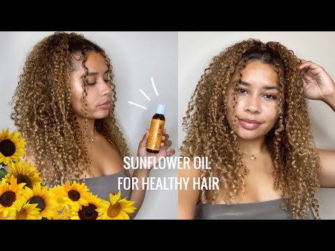 Use Sunflower Oil To Get Long Hair! | Benefits Of Sunflower Oil On Curly Hair + How I Use It