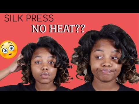 Silk Press with NO HEAT?! | Natural Hair