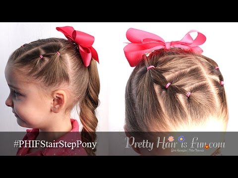 TODDLER STAIR STEP PONYTAILS!! 😍