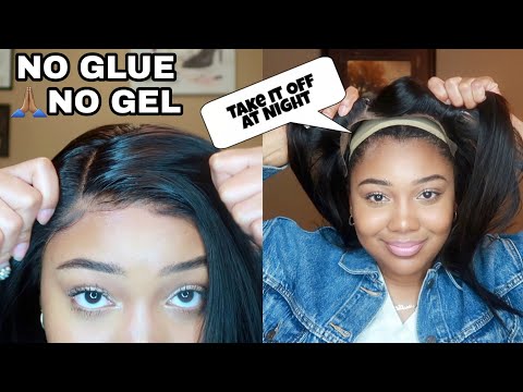 LAY Your LACE WITHOUT ANY Glue or Gel &amp; TAKE IT OFF Easy | Hairvivi