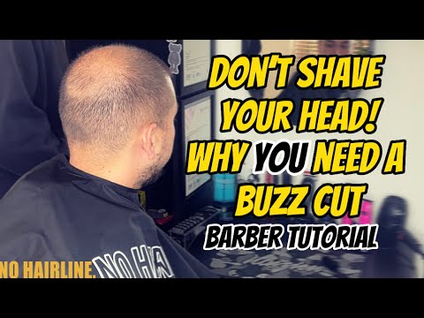 Best Hair Style for Male Hair Loss | Buzz Cut Tutorial | No Enhancements |