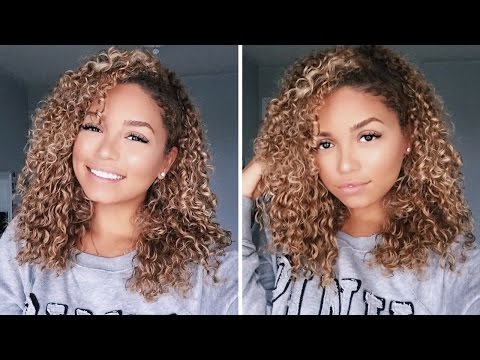 How To Clip-in Curly Extensions for 3b 3c Hair| Bella Kurls | Ashley Bloomfield