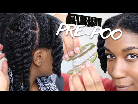 BEST Pre Poo Routine For Natural Hair - Aloe Vera | All Textures - Scalp to Ends
