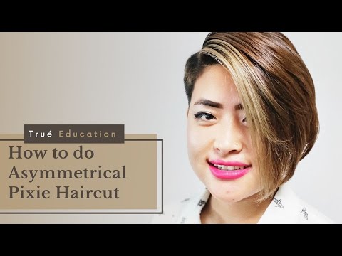 How to Cut Asymmetrical Pixie Haircut | Short Pixie Hairstyles | Step by Step Tutorial