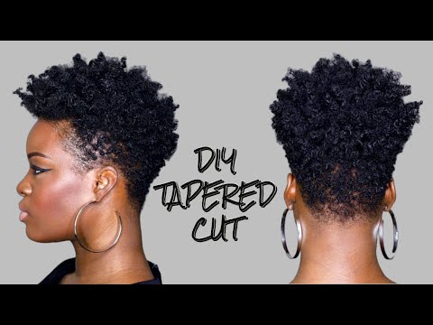 DIY Tapered Cut Tutorial on 4C Hair
