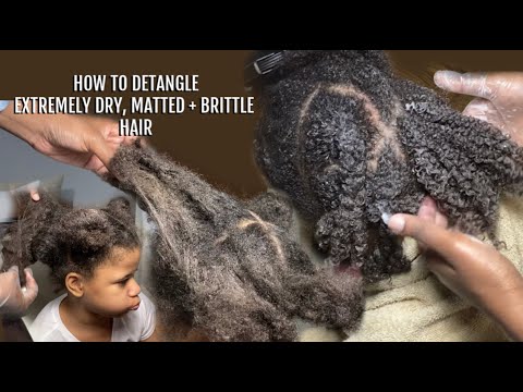 How To Detangle Dry, Matted + Brittle Hair
