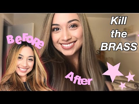 HOW TO GET RID OF BRASSY/ORANGE HAIR 👱‍♀️
