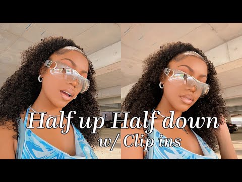 HALF UP HALF DOWN W/ CLIP INS!!