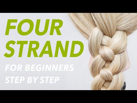How To 4 Strand Braid Step by Step For Beginners | EverydayHairInspiration