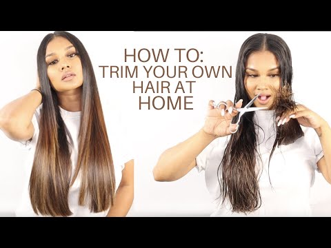 HOW TO TRIM YOUR OWN HAIR AT HOME | BEAUTY BY DN