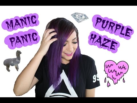 DYING MY HAIR WITH MANIC PANIC PURPLE HAZE !!!