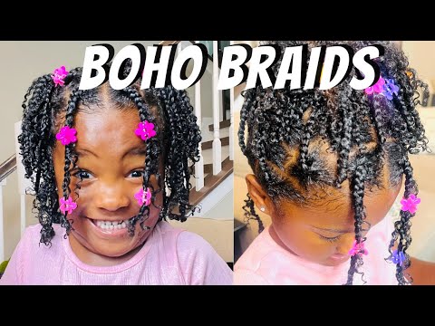 VIRAL BOHO BRAIDS TUTORIAL ON NATURAL HAIR