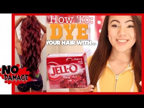 How to Dye Your Hair With Jello With and Without Bleaching