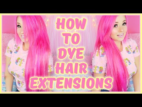 How To Dye Hair Extensions