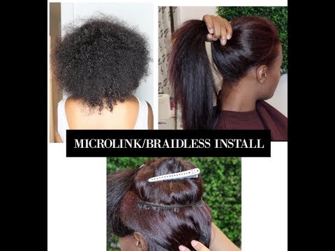 Microlinks/Braidless Sew In Install!