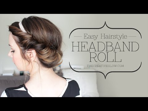 Easy Headband Roll Hair Tutorial