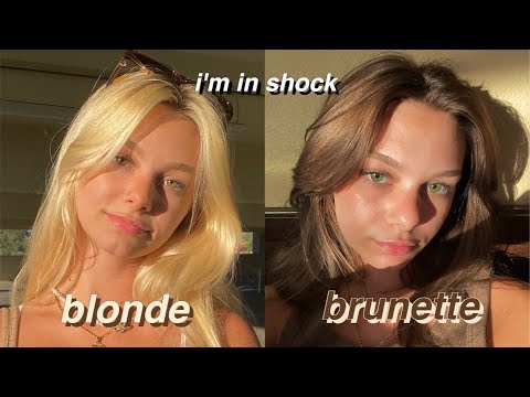 BLONDE TO BRUNETTE HAIR TRANSFORMATION | what have i done