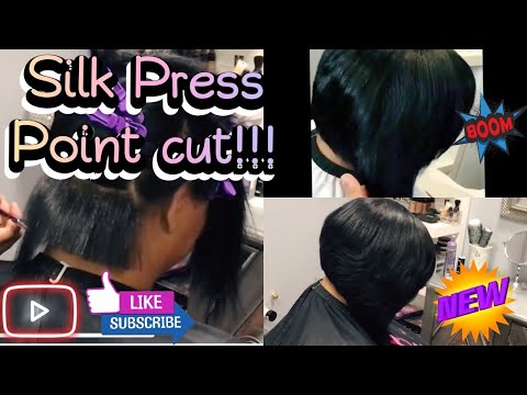 how to point cut an Asymmetrical bob