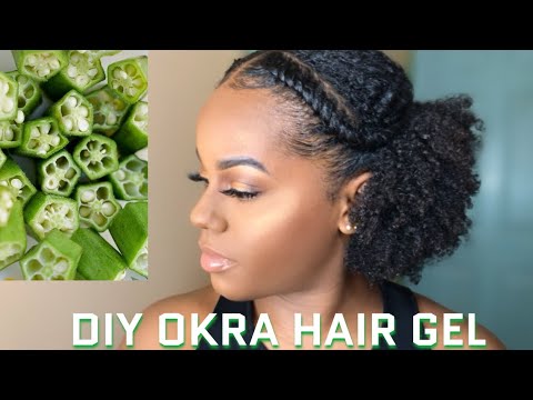 DIY OKRA HAIR GEL 🤗❤️// AshailD