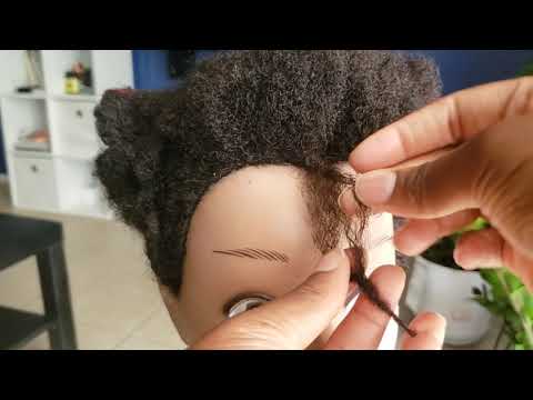 How to do starter locs with the interlocking technique in | 2020
