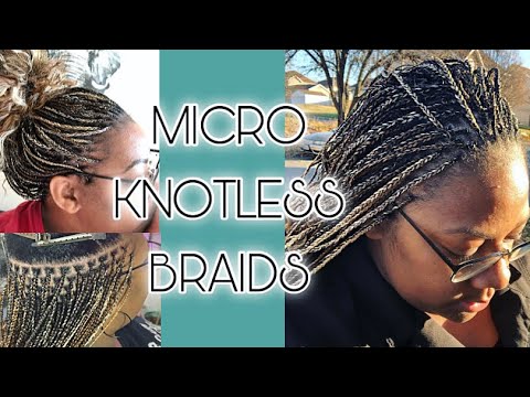 Micro Knotless Braids | Knotless MicroBraids | Blonde Box Braids | Knotless Box Braids | Relax&amp;Watch