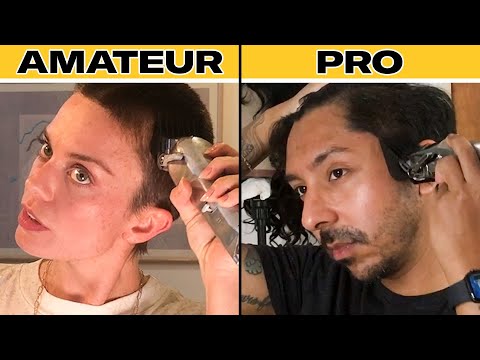 Pro Barber Teaches Amateurs How to Shave Their Heads | GQ