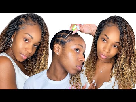 How to: Ombré Boho Box Braids Crochet | COOKOO