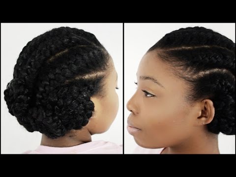 Goddess Braids START TO FINISH In 7 Minutes!!!