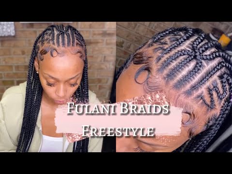 FREESTYLE FULANI BRAIDS/HOW TO/STYLE #3