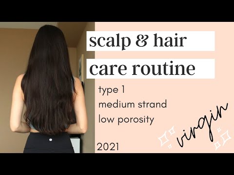 💁🏻‍♀️ My Updated Scalp and Hair Care Routine 2021 - Type 1, Low Porosity | @michxmash