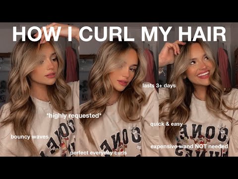 HOW I CURL MY HAIR 2021 *quick &amp; easy, long lasting, HIGHLY requested!!*