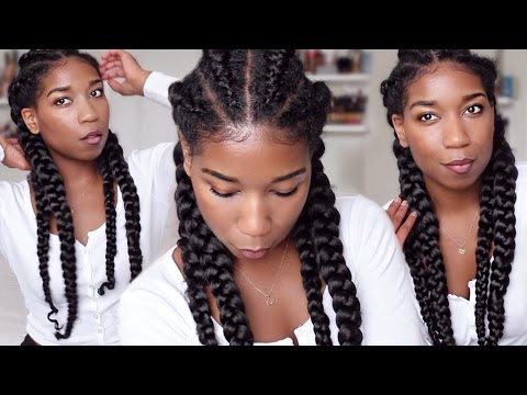 How To Ghana Cornrow Braids For Beginners | Clear Easy Steps - Feed In Method