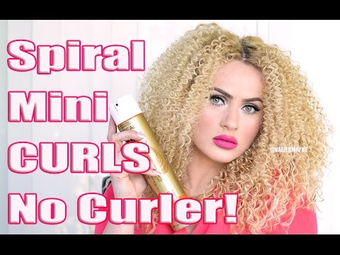 How To Get Spiral Curls Without A Curling Iron!