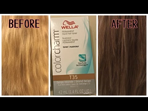 Wella T35 Toner on Bleached Hair