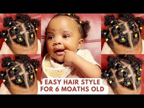 Easy Hair Style For Babies|How to Quickly Style a 6 Months Old Hair|Tips On How To Style Babies Hair