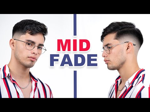 HOW TO FADE STRAIGHT HAIR | MID FADE HAIRCUT TUTORIAL