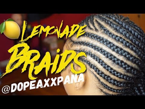 How To: Lemonade Braids | Small Feed in Braids | Dopeaxxpana