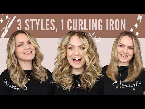 3 ways to curl you hair, 1 curling iron - KayleyMelissa