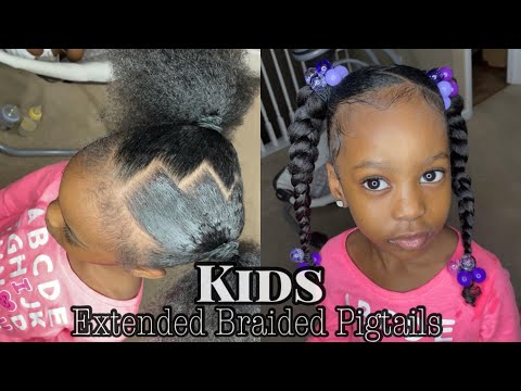 HOW TO: EASY KID FRIENDLY BRAIDED PIGTAILS