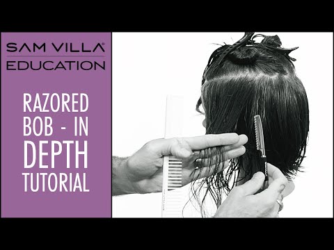 How To Cut a Razored Bob - In Depth Tutorial