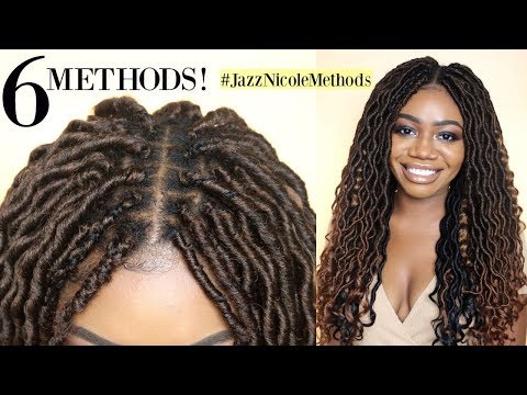 6 Ways to Install Crochet Locs | New Individual Crochet Methods | Curly Goddess Locs ft Motown Tress