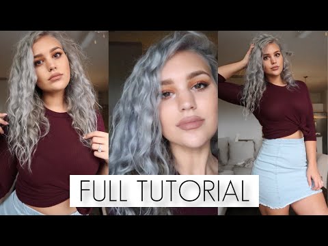 HOW TO: SILVER HAIR AT HOME FULL TUTORIAL