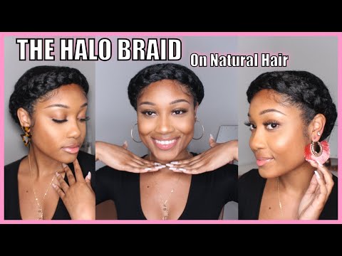 How To| Halo Braid On Natural Hair | No Extentions | OKae Kaela